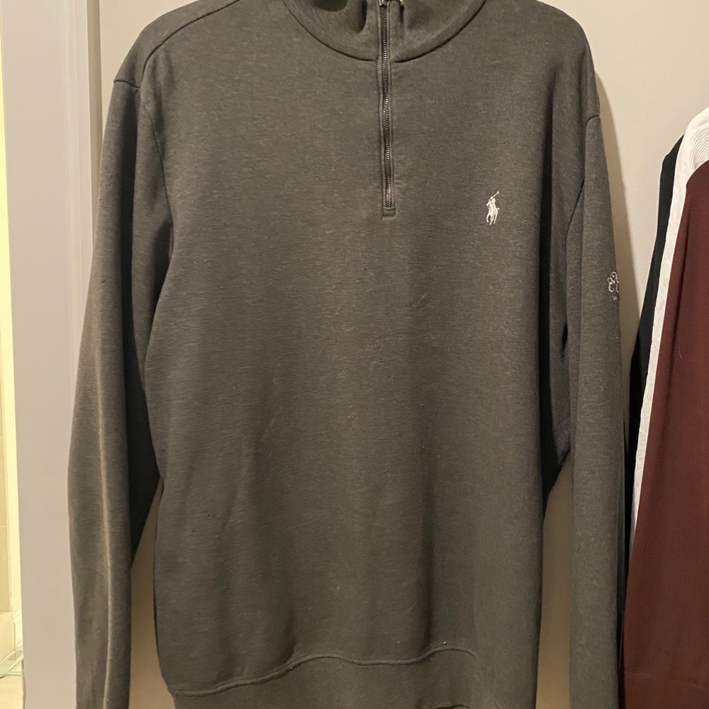 Men’s Polo Ralph Lauren Lux Quarter-Zip Pullover